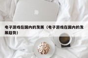 电子游戏在国内的发展（电子游戏在国内的发展趋势）