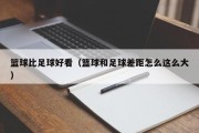 篮球比足球好看（篮球和足球差距怎么这么大）
