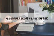 电子游戏开发智力吗（电子游戏开发员）