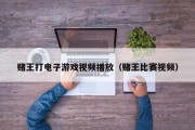 赌王打电子游戏视频播放（赌王比赛视频）