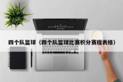 四个队篮球（四个队篮球比赛积分赛程表格）