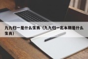 九九归一是什么生肖（九九归一出本期是什么生肖）