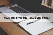 大人可以玩电子游戏吗（大人可以玩手机吗）