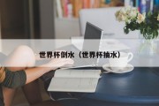 世界杯倒水（世界杯抽水）
